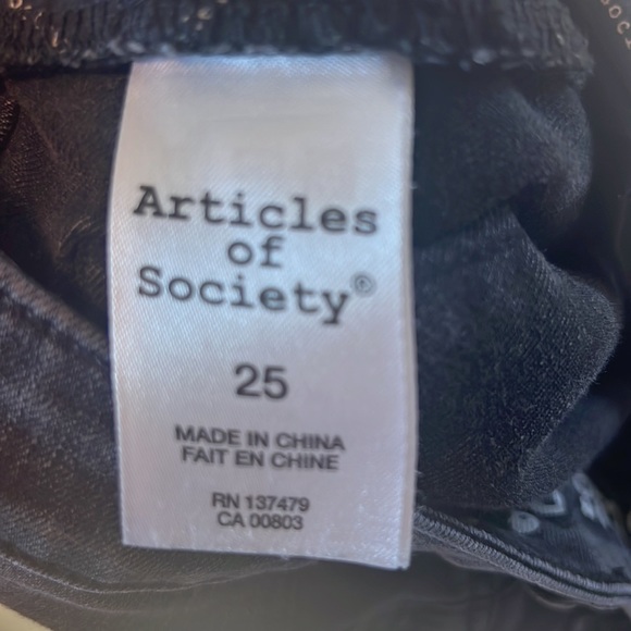 Articles of Society Black Washed Skinny Jean - Picture 4 of 4